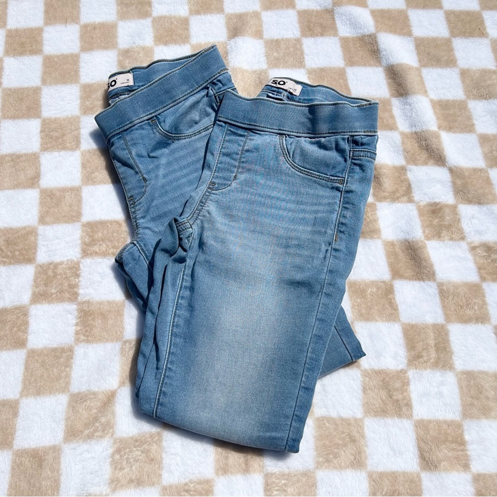 2 pairs, SO girls Light Blue Jeggings, bundle